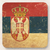 セルビア国旗のコースター コースター (正面)