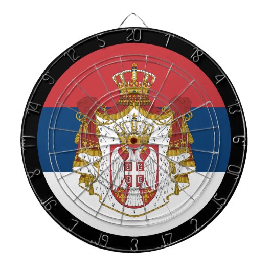 セルビア国旗のダーツボード&セルビア/ゲーム盤 ダーツボード (正面)