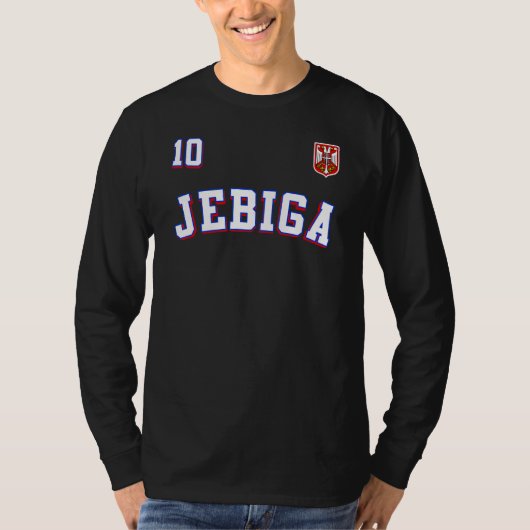 セルビア国旗のプライド:セルビアおもしろいバルカン Tシャツ (正面)