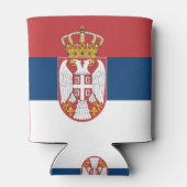 セルビア国旗を持つクーラーボックス 缶クーラー (裏面)