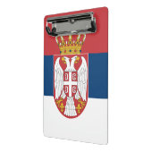 セルビア国旗を持つミニクリップボード ミニクリップボード (アングル2)