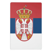 セルビア国旗を持つミニクリップボード ミニクリップボード (裏面)