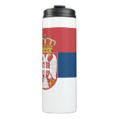 セルビア国旗を持つ熱タンブラー タンブラー (正面)