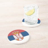 セルビア国旗を掲げたコースター コースター (側面)