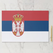 セルビア国旗を掲げたティアウェイ紙パッド ペーパーパッド (インサイチュ)