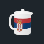 セルビア国旗を掲げたティーポット<br><div class="desc">セルビアの旗を特集したティーポットで、お茶の時間にセルビアのプライドのtouchを追加エレガント!機能と国家プライドの両方のために設計されたこのティーポットスタイリッシュは鮮やか、セルビアの国旗の色と紋章を示し、キッチンやダイニングの設定に有意義で目を引く。あなたはお茶の会を開いたり、楽しんだり、集まったりユニークを楽しんだりするリラックスと、セルビアをテーマにしたティーポットは祝、国に対する愛に最適な方法である。詳細に注意を払って作ら高品質れたティーポットは、耐久性と視覚的に印象的。セルビアはっきりした国旗のデザインは美しく目立つ一方、実用的な建築は日常的な使用に理想的である。セルビア愛好家への贈り物として、文化的な記念品として、またはキッチンアクセントとしてスタイリッシュも、このティーポットは機能と国のプライドを一つの洗練されたデザインで一緒にもたらす。この祝洗練された愛国的なティーポットでセルビアの豊かな文化。デザインエレガントと実用により、お茶好きのコレクションに絶妙に加えられる。セルビア国旗のティーポットと機能エレガント、セルビアの伝統訛り、キッチンエッセンシャル高品質、装飾的な国章の表示、家やオフィスに最適な耐久性と目を引くデザイン、セルビア愛好家のための贈り物ユニーク、思慮深く意味のある、美しいセルビアをテーマにしたアクセント、収集と装飾、実用的と美的、セルビアプライドティーポット。</div>