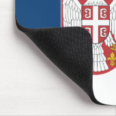 セルビア国旗を掲げたマウスパッド マウスパッド (コーナー)