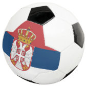 セルビア国旗を掲げた愛国的なサッカーボール サッカーボール (3/4)