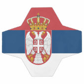 セルビア国旗を掲げた愛国的なサッカーボール サッカーボール (フラット)