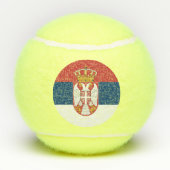 セルビア国旗を掲げた愛国的なテニスボール テニスボール (裏面)