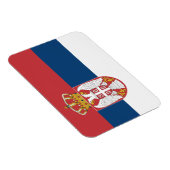 セルビア国旗を掲げた愛国的な柔軟な磁石 マグネット (右側)