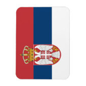 セルビア国旗を掲げた愛国的な柔軟な磁石 マグネット (縦)