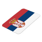 セルビア国旗を掲げた愛国的な柔軟な磁石 マグネット (左側)