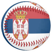 セルビア国旗を掲げた愛国的ソフトボール ソフトボール (正面左)