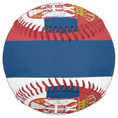 セルビア国旗を掲げた愛国的ソフトボール ソフトボール (正面)