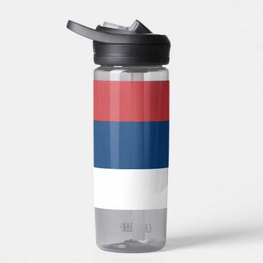 セルビア国旗を掲げた水瓶 ウォーターボトル (右面)