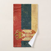 セルビア国旗を設定したバスタオル バスタオルセット (ハンドタオル)