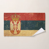セルビア国旗を設定したバスタオル バスタオルセット (ハンドタオル)