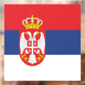 セルビア国旗 ウィンドウサイン (シート2)