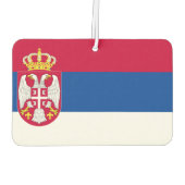 セルビア国旗 カーエアーフレッシュナー (裏面)