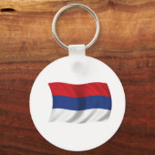 セルビア国旗 キーホルダー (正面)