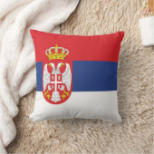 セルビア国旗 クッション (ブランケット)