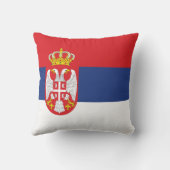 セルビア国旗 クッション (裏面)