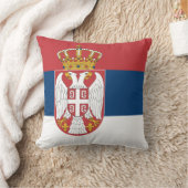 セルビア国旗 クッション (ブランケット)