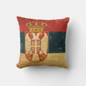 セルビア国旗 クッション (正面)