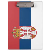 セルビア国旗 クリップボード (正面)
