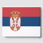 セルビア国旗 ゲストブック (裏面)