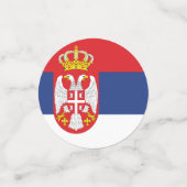 セルビア国旗 コンフェッティ (スモール正面)