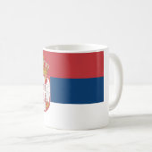 セルビア国旗 コーヒーマグカップ (正面右)