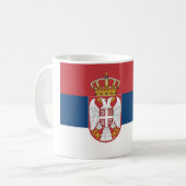 セルビア国旗 コーヒーマグカップ (正面左)