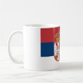 セルビア国旗 コーヒーマグカップ (左)