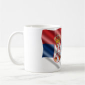 セルビア国旗 コーヒーマグカップ (左)