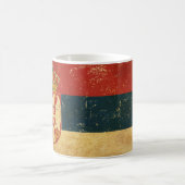 セルビア国旗 コーヒーマグカップ (中央)