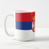 セルビア国旗 コーヒーマグカップ (左)