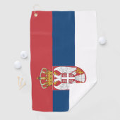 セルビア国旗 ゴルフタオル (インサイチュ)