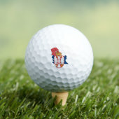 セルビア国旗 ゴルフボール (インサイチュ 木)