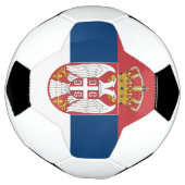 セルビア国旗 サッカーボール (回転)