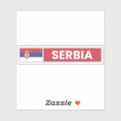 セルビア国旗 シール (シート)