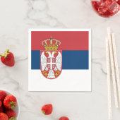 セルビア国旗 スタンダードカクテルナプキン (インサイチュ)