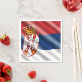 セルビア国旗 スタンダードカクテルナプキン (インサイチュ)