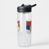 セルビア国旗、セルビア・コート・オブ・アームズ ウォーターボトル (左面)