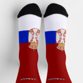 セルビア国旗 ソックス (上部)