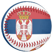 セルビア国旗 ソフトボール (正面左)