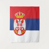 セルビア国旗 タペストリー (正面)