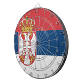 セルビア国旗 ダーツボード (正面右)