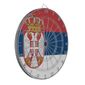 セルビア国旗 ダーツボード (正面左)